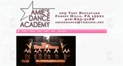 Desktop Screenshot of amiesdanceacademy.com