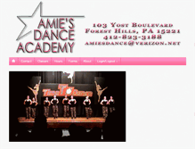 Tablet Screenshot of amiesdanceacademy.com